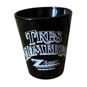One Black Tres Hombres ZZ Top Shot Glass